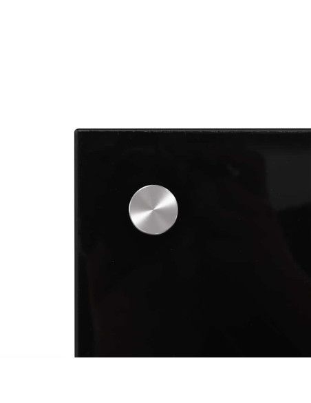 Rivestimento da Cucina 2 pcs Nero 90 x 40 cm vetro temperato