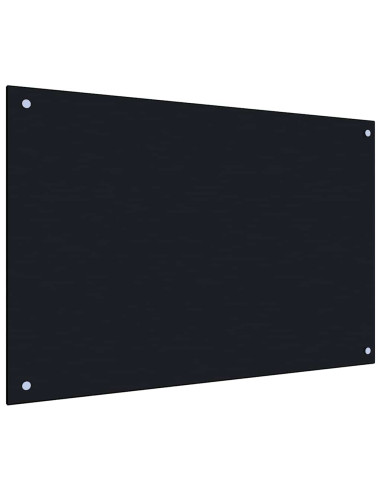 Rivestimento da Cucina 2 pcs Nero 90 x 50 cm vetro temperato