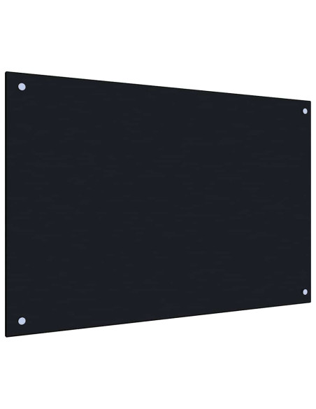 Rivestimento da Cucina 2 pcs Nero 90 x 50 cm vetro temperato