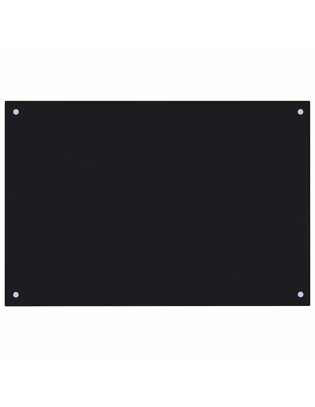 Rivestimento da Cucina 2 pcs Nero 90 x 50 cm vetro temperato