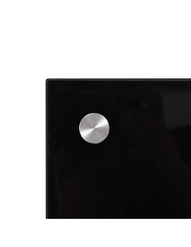 Rivestimento da Cucina 2 pcs Nero 100 x 60 cm vetro temperato