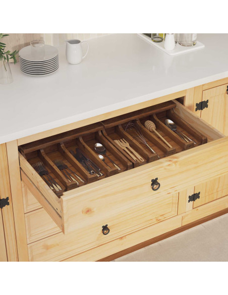 Custodia Marrone 36 x 30 x 10 cm Legno di Mogano Massello