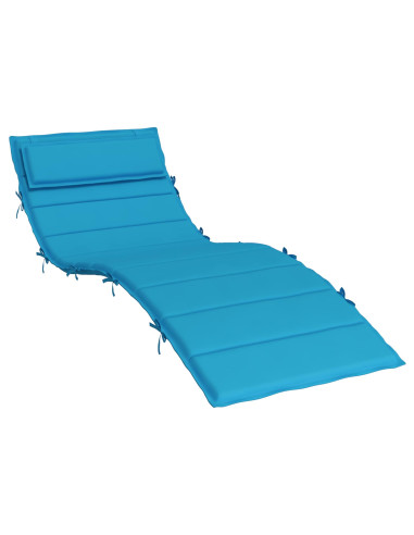 Cuscino per Lounger Sole Azzurro 178 x 60 x 4 cm Tessuto Oxford