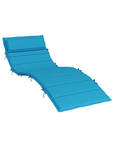 Cuscino per Lounger Sole Azzurro 178 x 60 x 4 cm Tessuto Oxford
