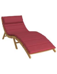 Cuscino per Lounger Sole Rosso vino 178 x 60 x 4 cm 2