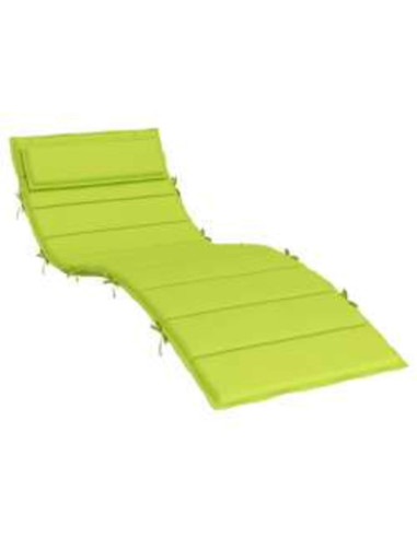 Cuscino per Lounger Sole Verde 178 x 60 x 4 cm Tessuto Oxford