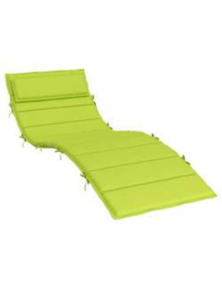 Cuscino per Lounger Sole Verde 178 x 60 x 4 cm Tessuto Oxford