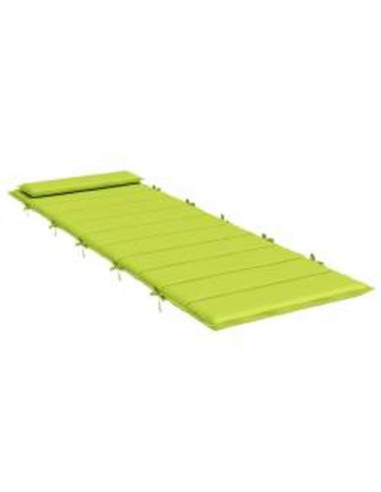 Cuscino per Lounger Sole Verde 178 x 60 x 4 cm Tessuto Oxford
