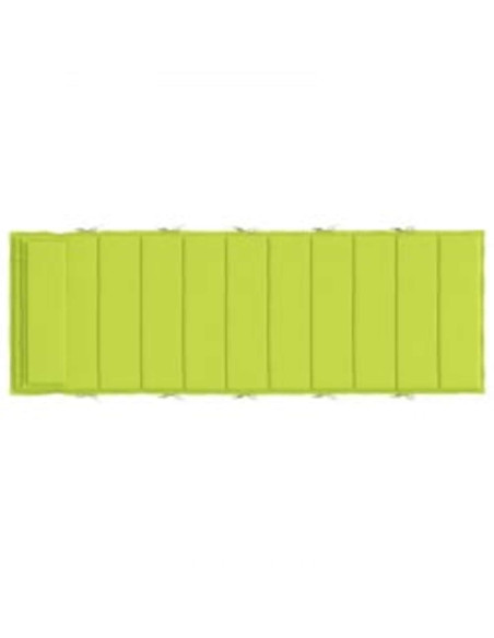Cuscino per Lounger Sole Verde 178 x 60 x 4 cm Tessuto Oxford