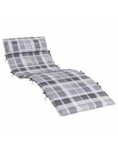 Cuscino per Lounger Sole Grigio 178 x 60 x 4 cm Tessuto Oxford 2