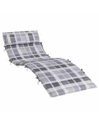 Cuscino per Lounger Sole Grigio 178 x 60 x 4 cm Tessuto Oxford