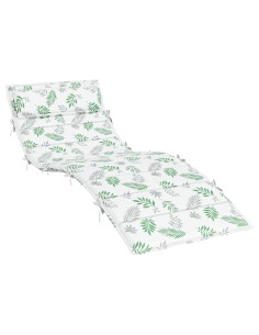 Cuscino per Lounger Sole Bianco e verde 178 x 60 x 4 cm 2