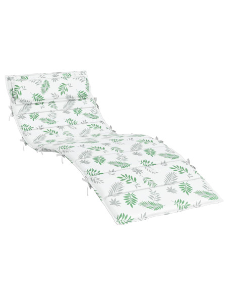 Cuscino per Lounger Sole Bianco e verde 178 x 60 x 4 cm
