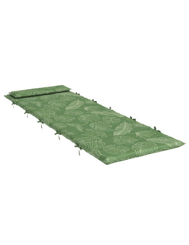 Cuscino per Lounger Sole Verde 178 x 60 x 4 cm Tessuto Oxford