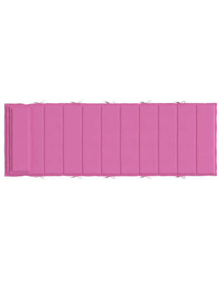 Cuscino per Lounger Sole Rosa 178 x 60 x 4 cm Tessuto Oxford