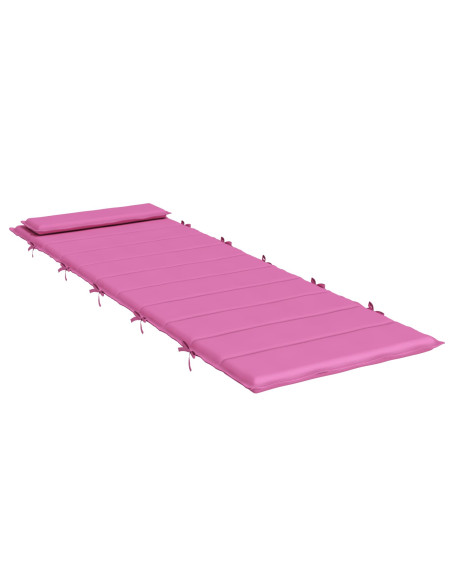 Cuscino per Lounger Sole Rosa 178 x 60 x 4 cm Tessuto Oxford