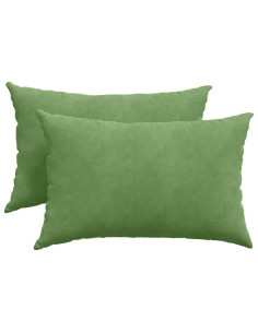 Cuscini da Divano 2 pcs Verde chiaro 60 x 40 cm 2
