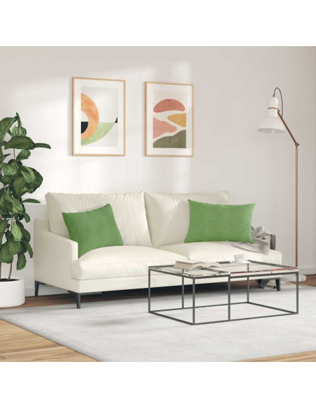 Cuscini da Divano 2 pcs Verde chiaro 60 x 40 cm