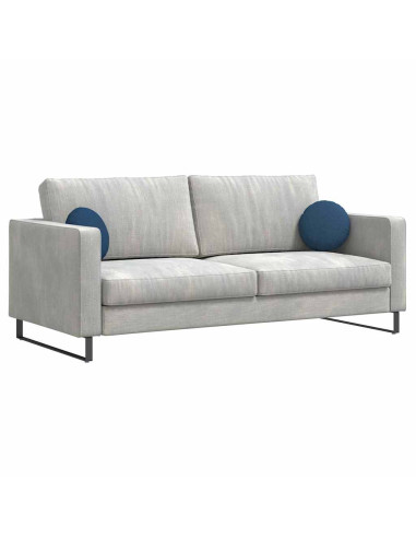 Cuscini per Seduta 2 pcs Blu Ø30 x 13 cm Tessuto