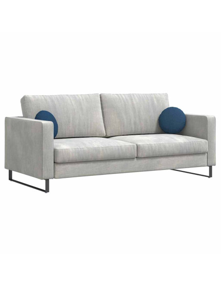 Cuscini per Seduta 2 pcs Blu Ø30 x 13 cm Tessuto