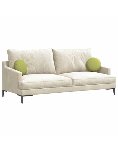 Cuscini per Seduta 2 pcs Verde chiaro Ø30 x 13 cm Tessuto