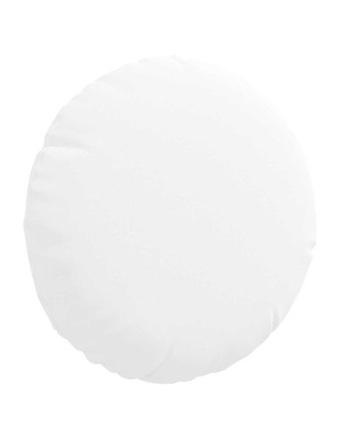 Cuscini per Seduta 2 pcs Bianco Ø30 x 13 cm Tessuto