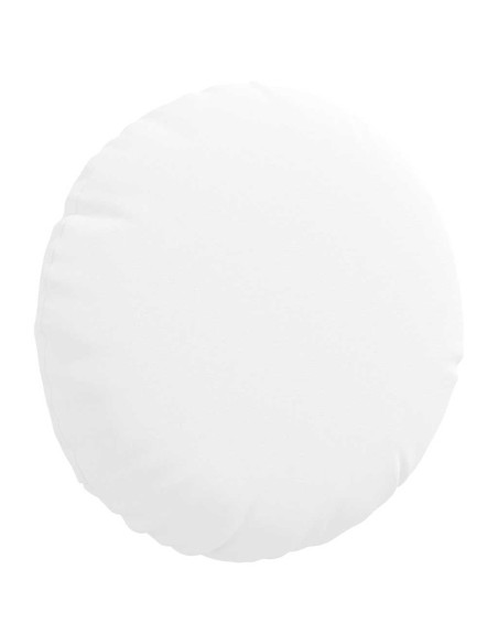 Cuscini per Seduta 2 pcs Bianco Ø30 x 13 cm Tessuto