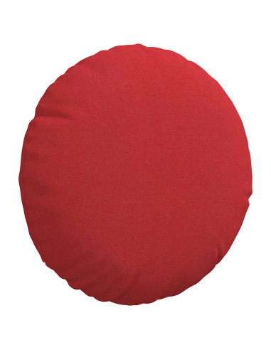 Cuscini per Seduta 2 pcs Rosso Ø30 x 13 cm Tessuto