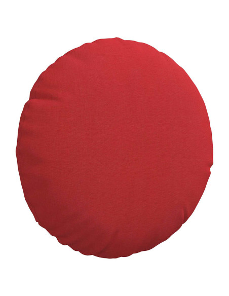 Cuscini per Seduta 2 pcs Rosso Ø30 x 13 cm Tessuto