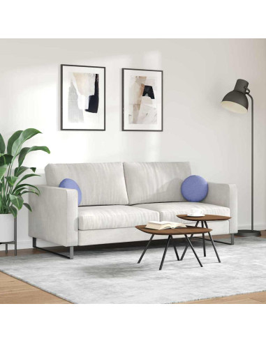 Cuscini per Seduta 2 pcs Blu jeans Ø30 x 13 cm Tessuto