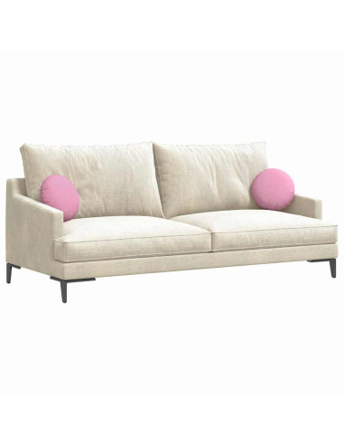 Cuscini per Seduta 2 pcs Rosa Ø30 x 13 cm Tessuto