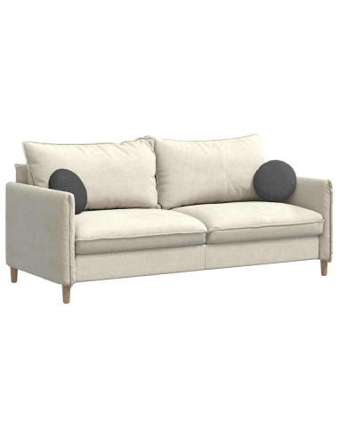 Cuscini per Seduta 2 pcs Grigio scuro Ø 30 cm Tessuto in Cords