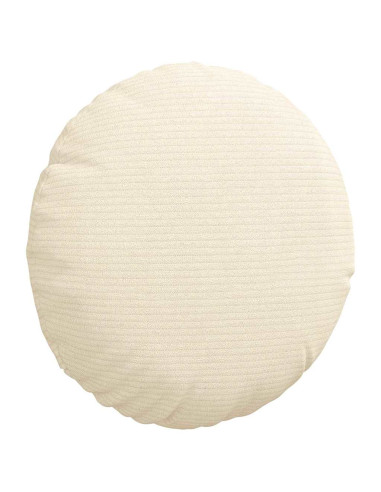 Cuscini per Seduta 2 pcs Crema Ø 30 cm Tessuto in Cords