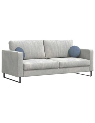 Cuscini per Seduta 2 pcs Blu Ø 30 cm Tessuto in Cords