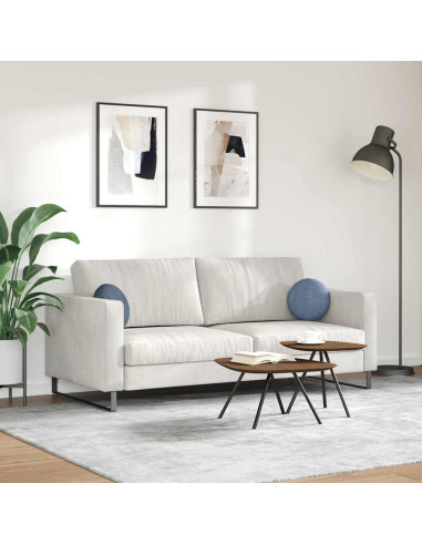 Cuscini per Seduta 2 pcs Blu Ø 30 cm Tessuto in Cords