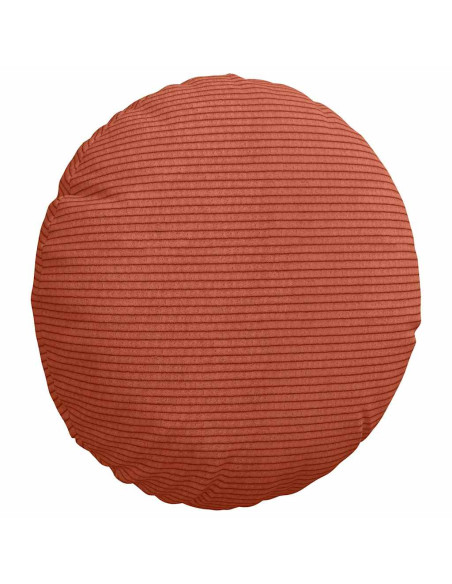 Cuscini per Seduta 2 pcs Rosso Arancio Ø 30 cm Tessuto in Cords
