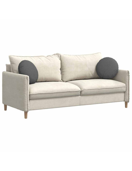 Cuscini per Seduta 2 pcs Grigio scuro Ø40 x 13 cm Tessuto