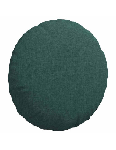 Cuscini per Seduta 2 pcs Verde Scuro Ø40 x 13 cm Tessuto