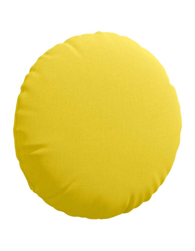 Cuscini per Seduta 2 pcs Giallo Chiaro Ø40 x 13 cm Tessuto