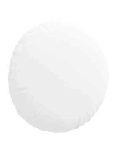 Cuscini per Seduta 2 pcs Bianco Ø40 x 13 cm Tessuto