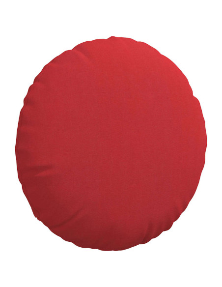Cuscini per Seduta 2 pcs Rosso Ø40 x 13 cm Tessuto