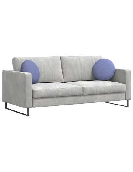 Cuscini per Seduta 2 pcs Blu jeans Ø40 x 13 cm Tessuto