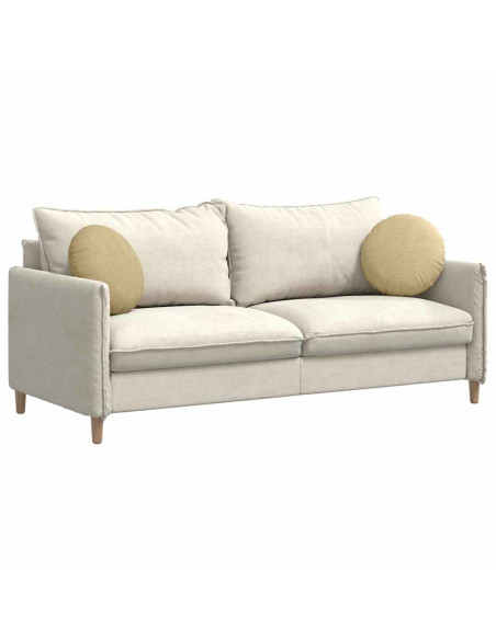 Cuscini per Seduta 2 pcs Grigio Verde Ø 40 cm Tessuto in Cords