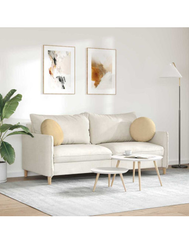 Cuscini per Seduta 2 pcs Grigio Verde Ø 40 cm Tessuto in Cords