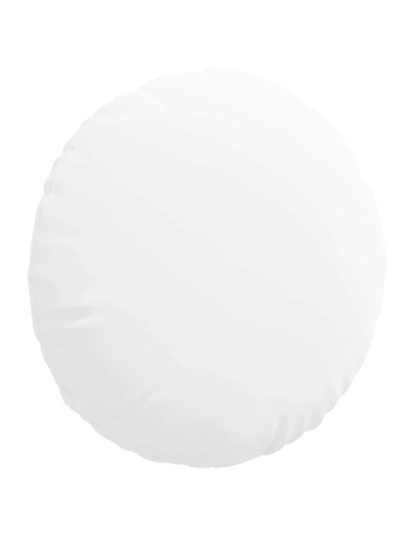 Cuscini per Seduta 2 pcs Bianco Ø50 x 19 cm Tessuto