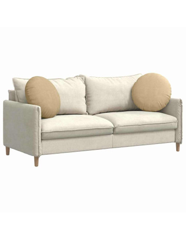 Cuscini per Seduta 2 pcs Grigio Verde Ø 50 cm Tessuto in Cords