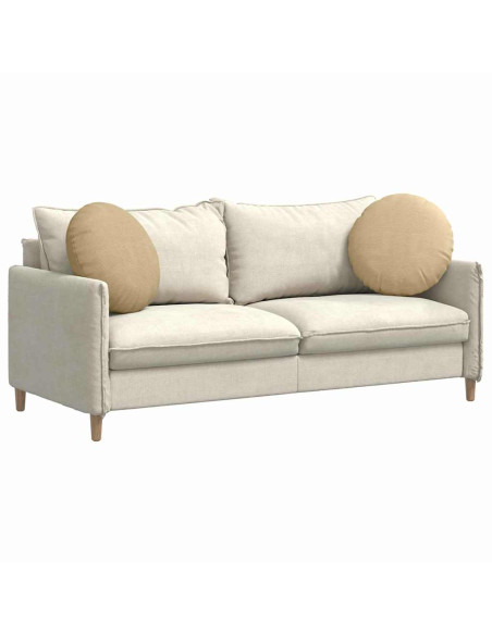 Cuscini per Seduta 2 pcs Grigio Verde Ø 50 cm Tessuto in Cords