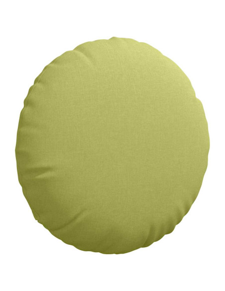Cuscini per Seduta 2 pcs Verde chiaro Ø60 x 21 cm Tessuto