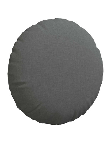 Cuscini per Seduta 2 pcs Grigio scuro Ø80 x 29 cm Tessuto