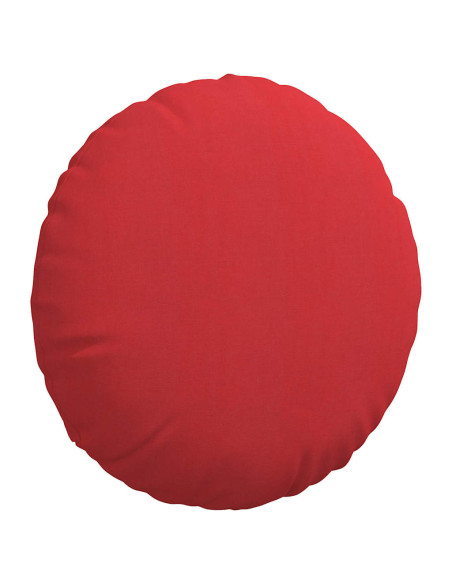 Cuscini per Seduta 2 pcs Rosso Ø80 x 29 cm Tessuto
